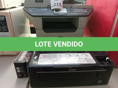 LOTE 219 - 02 IMPRESSORAS MARCAS E MODELOS DIVERSOS (NO ESTADO) ATENÇÃO! FAZER A VISITAÇÃO ANTES DE ARREMATAR, NÃO SABEMOS SE FUNCIONA. LEILÃO NÃO TEM GARANTIA E NEM DEVOLUÇÃO, SUJEITO A POSSÍVEIS AVARIAS VISÍVEIS/OCULTAS E/OU AUSÊNCIA DE COMPONENTES.