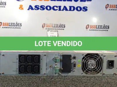 LOTE 231 - 01NOBREAK PARA SERVIDOR (NO ESTADO) ATENÇÃO! FAZER A VISITAÇÃO ANTES DE ARREMATAR, NÃO SABEMOS SE FUNCIONA. LEILÃO NÃO TEM GARANTIA E NEM DEVOLUÇÃO, SUJEITO A POSSÍVEIS AVARIAS VISÍVEIS/OCULTAS E/OU AUSÊNCIA DE COMPONENTES.