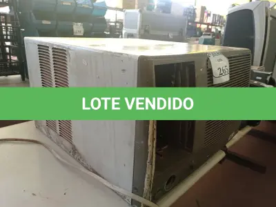 LOTE 265 - 01 AR CONDICIONADO PARA PAREDE (NO ESTADO) ATENÇÃO! FAZER A VISITAÇÃO ANTES DE ARREMATAR, NÃO SABEMOS SE FUNCIONA. LEILÃO NÃO TEM GARANTIA E NEM DEVOLUÇÃO, SUJEITO A POSSÍVEIS AVARIAS VISÍVEIS/OCULTAS E/OU AUSÊNCIA DE COMPONENTES.