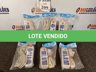 LOTE 209 - 06 EXTENSÕES HUAISHENG. (NO ESTADO) ATENÇÃO! FAZER A VISITAÇÃO ANTES DE ARREMATAR, NÃO SABEMOS SE FUNCIONA. LEILÃO NÃO TEM GARANTIA E NEM DEVOLUÇÃO, SUJEITO A POSSÍVEIS AVARIAS VISÍVEIS/OCULTAS E/OU AUSÊNCIA DE COMPONENTES.