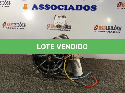 LOTE 117 - 01 MOTOR DE INDUÇÃO MONOFÁSICO DE GAIOLA. (NO ESTADO) ATENÇÃO! FAZER A VISITAÇÃO ANTES DE ARREMATAR, NÃO SABEMOS SE FUNCIONA. LEILÃO NÃO TEM GARANTIA E NEM DEVOLUÇÃO, SUJEITO A POSSÍVEIS AVARIAS VISÍVEIS/OCULTAS E/OU AUSÊNCIA DE COMPONENTES.
