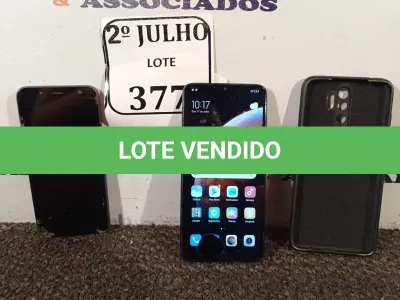 LOTE 377 - 01 CELULAR SANSUNG PARA RETIRADA DE PEÇAS E 01 CELULAR REDMI NOTE 8 COM MANCHA NA TELA (NO ESTADO) ATENÇÃO! FAZER A VISITAÇÃO ANTES DE ARREMATAR, NÃO SABEMOS SE FUNCIONA. LEILÃO NÃO TEM GARANTIA E NEM DEVOLUÇÃO, SUJEITO A POSSÍVEIS AVARIAS VISÍVEIS/OCULTAS E/OU AUSÊNCIA DE COMPONENTES.