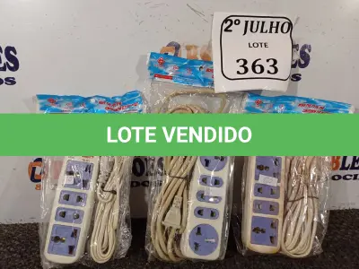 LOTE 363 - 06 EXTENSÕES HUAISHENG. (NO ESTADO) ATENÇÃO! FAZER A VISITAÇÃO ANTES DE ARREMATAR, NÃO SABEMOS SE FUNCIONA. LEILÃO NÃO TEM GARANTIA E NEM DEVOLUÇÃO, SUJEITO A POSSÍVEIS AVARIAS VISÍVEIS/OCULTAS E/OU AUSÊNCIA DE COMPONENTES.