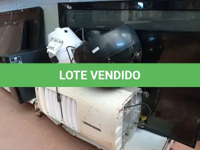 LOTE 166 - 02 TVS, 01SECADOR DE CABELO ,01 CPU E CLIMATIZADOR PARA RETIRADA DE PEÇAS .(NO ESTADO) ATENÇÃO! FAZER A VISITAÇÃO ANTES DE ARREMATAR, NÃO SABEMOS SE FUNCIONA. LEILÃO NÃO TEM GARANTIA E NEM DEVOLUÇÃO, SUJEITO A POSSÍVEIS AVARIAS VISÍVEIS/OCULTAS E/OU AUSÊNCIA DE COMPONENTES.