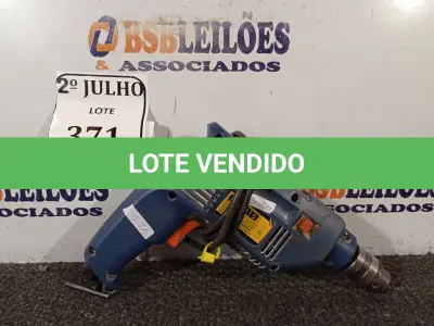 LOTE 371 - 01 FURADEIRA DE IMPACTO. (NO ESTADO) ATENÇÃO! FAZER A VISITAÇÃO ANTES DE ARREMATAR, NÃO SABEMOS SE FUNCIONA. LEILÃO NÃO TEM GARANTIA E NEM DEVOLUÇÃO, SUJEITO A POSSÍVEIS AVARIAS VISÍVEIS/OCULTAS E/OU AUSÊNCIA DE COMPONENTES.