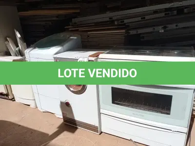 LOTE 413 - 02 TANQUINHOS ,01 LAVADORA DE ROUPAS E 01 FOGÃO 06 BOCAS MARCA DAKO COM AVARIAS (NO ESTADO) ATENÇÃO! FAZER A VISITAÇÃO ANTES DE ARREMATAR, NÃO SABEMOS SE FUNCIONA. LEILÃO NÃO TEM GARANTIA E NEM DEVOLUÇÃO, SUJEITO A POSSÍVEIS AVARIAS VISÍVEIS/OCULTAS E/OU AUSÊNCIA DE COMPONENTES.