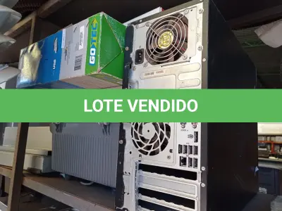 LOTE 149 - 01 CPU ,01 RETROPROJETOR ,02 MODENS E 01 SCANER (NO ESTADO) ATENÇÃO! FAZER A VISITAÇÃO ANTES DE ARREMATAR, NÃO SABEMOS SE FUNCIONA. LEILÃO NÃO TEM GARANTIA E NEM DEVOLUÇÃO, SUJEITO A POSSÍVEIS AVARIAS VISÍVEIS/OCULTAS E/OU AUSÊNCIA DE COMPONENTES.