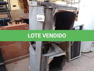 LOTE 428 - 01 EXAUSTOR INDUSTRIAL PARA AR-CONDICIONADO (NO ESTADO) ATENÇÃO! FAZER A VISITAÇÃO ANTES DE ARREMATAR, NÃO SABEMOS SE FUNCIONA. LEILÃO NÃO TEM GARANTIA E NEM DEVOLUÇÃO, SUJEITO A POSSÍVEIS AVARIAS VISÍVEIS/OCULTAS E/OU AUSÊNCIA DE COMPONENTES.