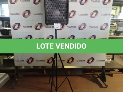 LOTE 263 - 01 CAIXA DE SOM MARCA SELENIUM PASSIVA COM TRIPE (NO ESTADO) ATENÇÃO! FAZER A VISITAÇÃO ANTES DE ARREMATAR, NÃO SABEMOS SE FUNCIONA. LEILÃO NÃO TEM GARANTIA E NEM DEVOLUÇÃO, SUJEITO A POSSÍVEIS AVARIAS VISÍVEIS/OCULTAS E/OU AUSÊNCIA DE COMPONENTES.