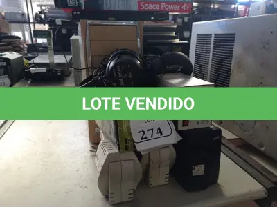 LOTE 274 - 01 CHUVEIRO ELÉTRICO ,05 ESTABILIZADORES ,02 CPUS, 01 APARELHO DE KARAOKÊ, 02 FONE DE OUVIDO (NO ESTADO) ATENÇÃO! FAZER A VISITAÇÃO ANTES DE ARREMATAR, NÃO SABEMOS SE FUNCIONA. LEILÃO NÃO TEM GARANTIA E NEM DEVOLUÇÃO, SUJEITO A POSSÍVEIS AVARIAS VISÍVEIS/OCULTAS E/OU AUSÊNCIA DE COMPONENTES.
