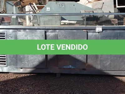LOTE 451 - 01 BALCÃO REFRIGERADO EM INOX (NO ESTADO) ATENÇÃO! FAZER A VISITAÇÃO ANTES DE ARREMATAR, NÃO SABEMOS SE FUNCIONA. LEILÃO NÃO TEM GARANTIA E NEM DEVOLUÇÃO, SUJEITO A POSSÍVEIS AVARIAS VISÍVEIS/OCULTAS E/OU AUSÊNCIA DE COMPONENTES.