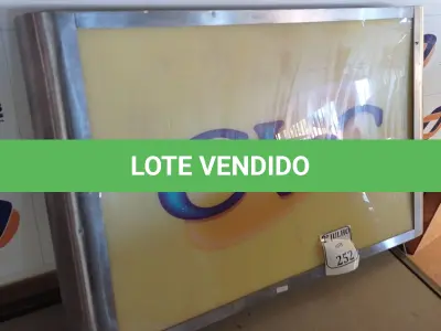 LOTE 252 - 01 PAINEL LUMINOSO (NO ESTADO) ATENÇÃO! FAZER A VISITAÇÃO ANTES DE ARREMATAR, NÃO SABEMOS SE FUNCIONA. LEILÃO NÃO TEM GARANTIA E NEM DEVOLUÇÃO, SUJEITO A POSSÍVEIS AVARIAS VISÍVEIS/OCULTAS E/OU AUSÊNCIA DE COMPONENTES.