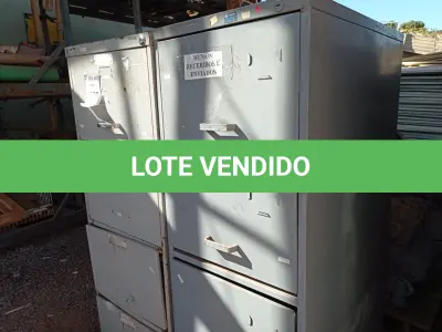 LOTE 198 - 02 ARQUIVOS EM AÇO INCOMPLETOS (NO ESTADO) ATENÇÃO! FAZER A VISITAÇÃO ANTES DE ARREMATAR, NÃO SABEMOS SE FUNCIONA. LEILÃO NÃO TEM GARANTIA E NEM DEVOLUÇÃO, SUJEITO A POSSÍVEIS AVARIAS VISÍVEIS/OCULTAS E/OU AUSÊNCIA DE COMPONENTES.