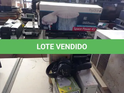 LOTE 274 - 01 CHUVEIRO ELÉTRICO ,05 ESTABILIZADORES ,02 CPUS, 01 APARELHO DE KARAOKÊ, 02 FONE DE OUVIDO (NO ESTADO) ATENÇÃO! FAZER A VISITAÇÃO ANTES DE ARREMATAR, NÃO SABEMOS SE FUNCIONA. LEILÃO NÃO TEM GARANTIA E NEM DEVOLUÇÃO, SUJEITO A POSSÍVEIS AVARIAS VISÍVEIS/OCULTAS E/OU AUSÊNCIA DE COMPONENTES.