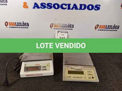 LOTE 345 - 02 BALANÇAS DIGITAIS (NO ESTADO) ATENÇÃO! FAZER A VISITAÇÃO ANTES DE ARREMATAR, NÃO SABEMOS SE FUNCIONA. LEILÃO NÃO TEM GARANTIA E NEM DEVOLUÇÃO, SUJEITO A POSSÍVEIS AVARIAS VISÍVEIS/OCULTAS E/OU AUSÊNCIA DE COMPONENTES.