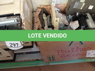 LOTE 297 - 01 LOTE COM VÁRIAS IMPRESSORAS NÃO FISCAIS (NO ESTADO) ATENÇÃO! FAZER A VISITAÇÃO ANTES DE ARREMATAR, NÃO SABEMOS SE FUNCIONA. LEILÃO NÃO TEM GARANTIA E NEM DEVOLUÇÃO, SUJEITO A POSSÍVEIS AVARIAS VISÍVEIS/OCULTAS E/OU AUSÊNCIA DE COMPONENTES.