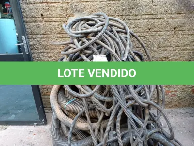 LOTE 429 -  ROLOS DE MANGUEIRA CONDUITE (NO ESTADO) ATENÇÃO! FAZER A VISITAÇÃO ANTES DE ARREMATAR, NÃO SABEMOS SE FUNCIONA. LEILÃO NÃO TEM GARANTIA E NEM DEVOLUÇÃO, SUJEITO A POSSÍVEIS AVARIAS VISÍVEIS/OCULTAS E/OU AUSÊNCIA DE COMPONENTES.