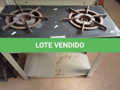 LOTE 204 - 01 FOGAO 02 BOCAS INDUSTRIAL MARCA BRAVO COM AVARIAS (NO ESTADO) ATENÇÃO! FAZER A VISITAÇÃO ANTES DE ARREMATAR, NÃO SABEMOS SE FUNCIONA. LEILÃO NÃO TEM GARANTIA E NEM DEVOLUÇÃO, SUJEITO A POSSÍVEIS AVARIAS VISÍVEIS/OCULTAS E/OU AUSÊNCIA DE COMPONENTES.
