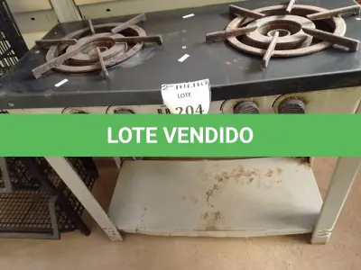 LOTE 204 - 01 FOGAO 02 BOCAS INDUSTRIAL MARCA BRAVO COM AVARIAS (NO ESTADO) ATENÇÃO! FAZER A VISITAÇÃO ANTES DE ARREMATAR, NÃO SABEMOS SE FUNCIONA. LEILÃO NÃO TEM GARANTIA E NEM DEVOLUÇÃO, SUJEITO A POSSÍVEIS AVARIAS VISÍVEIS/OCULTAS E/OU AUSÊNCIA DE COMPONENTES.