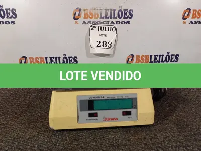 LOTE 288 - 01 BALANÇA URANO 6000 GRAMAS (NO ESTADO) ATENÇÃO! FAZER A VISITAÇÃO ANTES DE ARREMATAR, NÃO SABEMOS SE FUNCIONA. LEILÃO NÃO TEM GARANTIA E NEM DEVOLUÇÃO, SUJEITO A POSSÍVEIS AVARIAS VISÍVEIS/OCULTAS E/OU AUSÊNCIA DE COMPONENTES.