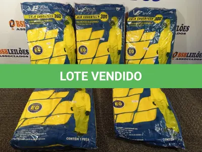 LOTE 350 - 05 MACACÕES DE SEGURANÇA VOLH GOVERTECH 300 TAMANHO EG. (NO ESTADO) ATENÇÃO! FAZER A VISITAÇÃO ANTES DE ARREMATAR, NÃO SABEMOS SE FUNCIONA. LEILÃO NÃO TEM GARANTIA E NEM DEVOLUÇÃO, SUJEITO A POSSÍVEIS AVARIAS VISÍVEIS/OCULTAS E/OU AUSÊNCIA DE COMPONENTES.