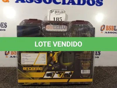 LOTE 185 - 01 FURADEIRA/PARAFUSADEIRA 12 V 3/8 MARCA LITH NOVA. (NO ESTADO)