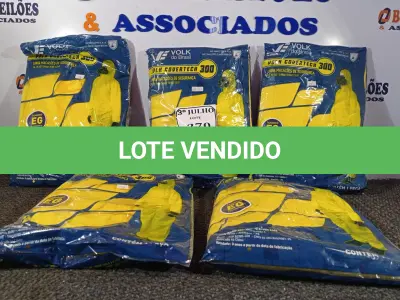 LOTE 270 - 01 LOTE COM 05 MACACÕES VOLH COVERTECH 300 TAMANHO EG NA COR AMARELA. (NOVO) (NO ESTADO) ATENÇÃO! FAZER A VISITAÇÃO ANTES DE ARREMATAR, NÃO SABEMOS SE FUNCIONA. LEILÃO NÃO TEM GARANTIA E NEM DEVOLUÇÃO, SUJEITO A POSSÍVEIS AVARIAS VISÍVEIS/OCULTAS E/OU AUSÊNCIA DE COMPONENTES.