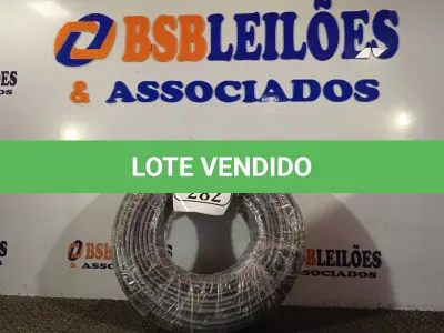 LOTE 282 - 01 ROLO DE CABO FLEXÍVEL 1×10,00MM NA COR PRETO. (NO ESTADO) ATENÇÃO! FAZER A VISITAÇÃO ANTES DE ARREMATAR, NÃO SABEMOS SE FUNCIONA. LEILÃO NÃO TEM GARANTIA E NEM DEVOLUÇÃO, SUJEITO A POSSÍVEIS AVARIAS VISÍVEIS/OCULTAS E/OU AUSÊNCIA DE COMPONENTES.