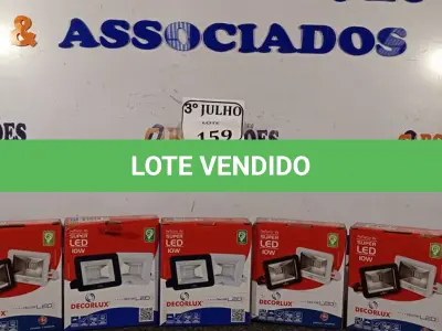LOTE 159 - 05 REFLETORES DE LED 10 W NOVO. (NO ESTADO)