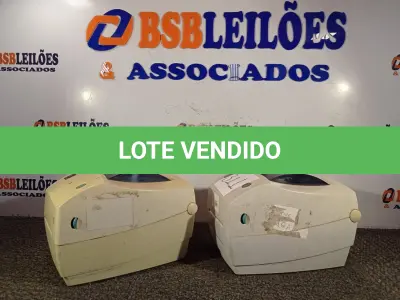 LOTE 311 - 02 IMPRESSORAS DE ETIQUETAS MARCA ZEBRA MOD:TLP 2844 (NO ESTADO) ATENÇÃO! FAZER A VISITAÇÃO ANTES DE ARREMATAR, NÃO SABEMOS SE FUNCIONA. LEILÃO NÃO TEM GARANTIA E NEM DEVOLUÇÃO, SUJEITO A POSSÍVEIS AVARIAS VISÍVEIS/OCULTAS E/OU AUSÊNCIA DE COMPONENTES.