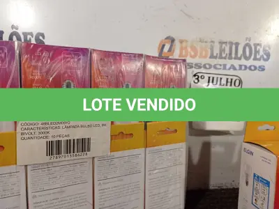 LOTE 020 - 20 LÂMPADAS BULBO LED A60 9W BIVOLT 3000K – ELGIN NOVO. (NO ESTADO)