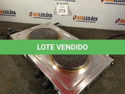 LOTE 271 - 01 FOGÃO ELETRICO 02 BOCAS MARCA COMPACT 220V. (NO ESTADO) ATENÇÃO! FAZER A VISITAÇÃO ANTES DE ARREMATAR, NÃO SABEMOS SE FUNCIONA. LEILÃO NÃO TEM GARANTIA E NEM DEVOLUÇÃO, SUJEITO A POSSÍVEIS AVARIAS VISÍVEIS/OCULTAS E/OU AUSÊNCIA DE COMPONENTES.