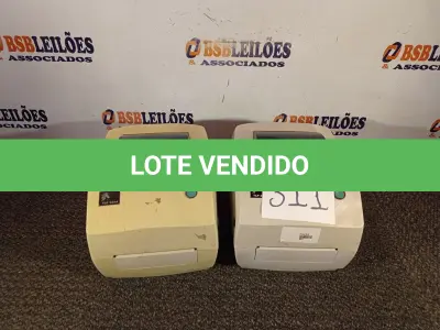 LOTE 311 - 02 IMPRESSORAS DE ETIQUETAS MARCA ZEBRA MOD:TLP 2844 (NO ESTADO) ATENÇÃO! FAZER A VISITAÇÃO ANTES DE ARREMATAR, NÃO SABEMOS SE FUNCIONA. LEILÃO NÃO TEM GARANTIA E NEM DEVOLUÇÃO, SUJEITO A POSSÍVEIS AVARIAS VISÍVEIS/OCULTAS E/OU AUSÊNCIA DE COMPONENTES.
