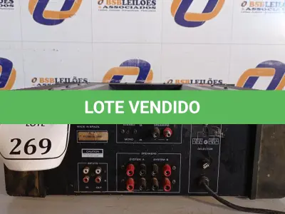 LOTE 269 - 01 AMPLIFICADOR PROFISSIONAL PA1800 DX BIVOLT.  (NO ESTADO) ATENÇÃO! FAZER A VISITAÇÃO ANTES DE ARREMATAR, NÃO SABEMOS SE FUNCIONA. LEILÃO NÃO TEM GARANTIA E NEM DEVOLUÇÃO, SUJEITO A POSSÍVEIS AVARIAS VISÍVEIS/OCULTAS E/OU AUSÊNCIA DE COMPONENTES.