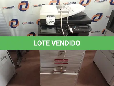 LOTE 297 - 01 IMPRESSORA COPIADORA MARCA SHARP MOD:MX2010U. (NO ESTADO) ATENÇÃO! FAZER A VISITAÇÃO ANTES DE ARREMATAR, NÃO SABEMOS SE FUNCIONA. LEILÃO NÃO TEM GARANTIA E NEM DEVOLUÇÃO, SUJEITO A POSSÍVEIS AVARIAS VISÍVEIS/OCULTAS E/OU AUSÊNCIA DE COMPONENTES.