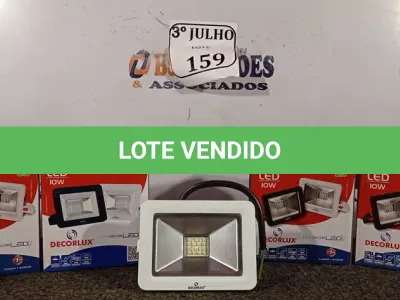 LOTE 159 - 05 REFLETORES DE LED 10 W NOVO. (NO ESTADO)