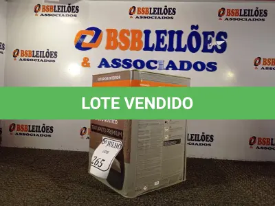 LOTE 265 - 01 LATA DE TINTA TEXTURATTO PREMIUM EFEITO RÚSTICO EXTERIOR/INTERIOR SUVINIL 25KG. (NO ESTADO) ATENÇÃO! FAZER A VISITAÇÃO ANTES DE ARREMATAR, NÃO SABEMOS SE FUNCIONA. LEILÃO NÃO TEM GARANTIA E NEM DEVOLUÇÃO, SUJEITO A POSSÍVEIS AVARIAS VISÍVEIS/OCULTAS E/OU AUSÊNCIA DE COMPONENTES.