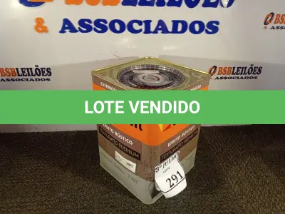 LOTE 291 - 01 LATA DE TINTA TEXTURATTO PREMIUM EFEITO RÚSTICO EXTERIOR/INTERIOR SUVINIL 25KG. (NO ESTADO) ATENÇÃO! FAZER A VISITAÇÃO ANTES DE ARREMATAR, NÃO SABEMOS SE FUNCIONA. LEILÃO NÃO TEM GARANTIA E NEM DEVOLUÇÃO, SUJEITO A POSSÍVEIS AVARIAS VISÍVEIS/OCULTAS E/OU AUSÊNCIA DE COMPONENTES.
