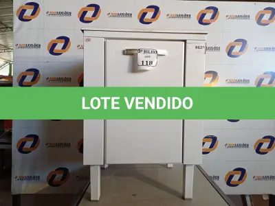 LOTE 118 - 01 GABINETE ACO COM TANQUE FIBRADO 060X060 BRA SIMPLES COD 5.556 – HB METALURGICA NOVO. (NO ESTADO)
