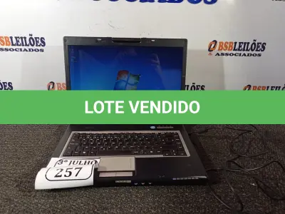 LOTE 257 - 01 NOTEBOK MARCA MIRAX RTELA DE 15” HD 160GB, COM FONTE. (NO ESTADO) ATENÇÃO! FAZER A VISITAÇÃO ANTES DE ARREMATAR, NÃO SABEMOS SE FUNCIONA. LEILÃO NÃO TEM GARANTIA E NEM DEVOLUÇÃO, SUJEITO A POSSÍVEIS AVARIAS VISÍVEIS/OCULTAS E/OU AUSÊNCIA DE COMPONENTES.