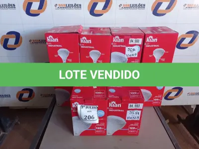 LOTE 206 - 01 LOTE COM 10 LÂMPADAS DE LED INDUSTRIAL 6.500K BRANCA FRIA DE 120W CADA. (NO ESTADO) ATENÇÃO! FAZER A VISITAÇÃO ANTES DE ARREMATAR, NÃO SABEMOS SE FUNCIONA. LEILÃO NÃO TEM GARANTIA E NEM DEVOLUÇÃO, SUJEITO A POSSÍVEIS AVARIAS VISÍVEIS/OCULTAS E/OU AUSÊNCIA DE COMPONENTES.