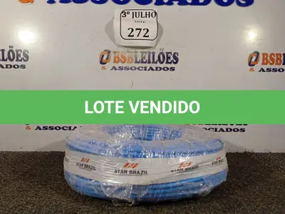 LOTE 272 - 01 ROLO DE CABO FLEXÍVEL 1×10,00MM NA COR AZUL. (NO ESTADO) ATENÇÃO! FAZER A VISITAÇÃO ANTES DE ARREMATAR, NÃO SABEMOS SE FUNCIONA. LEILÃO NÃO TEM GARANTIA E NEM DEVOLUÇÃO, SUJEITO A POSSÍVEIS AVARIAS VISÍVEIS/OCULTAS E/OU AUSÊNCIA DE COMPONENTES.