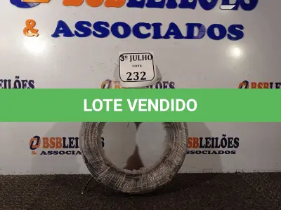 LOTE 232 - 01 ROLO DE CABO FLEXÍVEL 1×4,00MM NA COR PRETO. (NO ESTADO) ATENÇÃO! FAZER A VISITAÇÃO ANTES DE ARREMATAR, NÃO SABEMOS SE FUNCIONA. LEILÃO NÃO TEM GARANTIA E NEM DEVOLUÇÃO, SUJEITO A POSSÍVEIS AVARIAS VISÍVEIS/OCULTAS E/OU AUSÊNCIA DE COMPONENTES.
