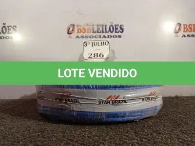LOTE 286 - 01 ROLO DE CABO FLEXÍVEL 1×10,00MM NA COR AZUL. (NO ESTADO) ATENÇÃO! FAZER A VISITAÇÃO ANTES DE ARREMATAR, NÃO SABEMOS SE FUNCIONA. LEILÃO NÃO TEM GARANTIA E NEM DEVOLUÇÃO, SUJEITO A POSSÍVEIS AVARIAS VISÍVEIS/OCULTAS E/OU AUSÊNCIA DE COMPONENTES.