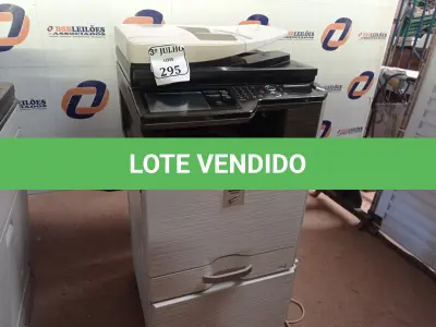 LOTE 295 - 01 IMPRESSORA COPIADORA MARCA SHARP MOD:MX2010U. (NO ESTADO) ATENÇÃO! FAZER A VISITAÇÃO ANTES DE ARREMATAR, NÃO SABEMOS SE FUNCIONA. LEILÃO NÃO TEM GARANTIA E NEM DEVOLUÇÃO, SUJEITO A POSSÍVEIS AVARIAS VISÍVEIS/OCULTAS E/OU AUSÊNCIA DE COMPONENTES.