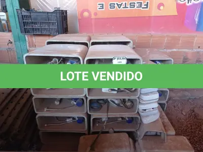 LOTE 292 - 01 LOTE COM CAIXAS ACLOPADAS PARA VASO SANITÁRIOS. (NO ESTADO) ATENÇÃO! FAZER A VISITAÇÃO ANTES DE ARREMATAR, NÃO SABEMOS SE FUNCIONA. LEILÃO NÃO TEM GARANTIA E NEM DEVOLUÇÃO, SUJEITO A POSSÍVEIS AVARIAS VISÍVEIS/OCULTAS E/OU AUSÊNCIA DE COMPONENTES.