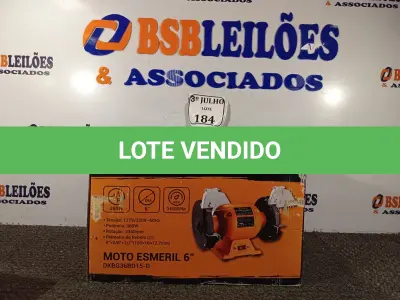 LOTE 184 - 01 MOTO ESMERIL 6’’ 220V MARCA DEKO NOVO. (NO ESTADO)
