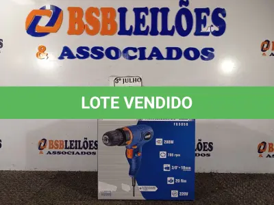 LOTE 182 - 01 FURADEIRA/PARAFUSADEIRA 3/8 220V MARCA FORTG NOVA. (NO ESTADO)