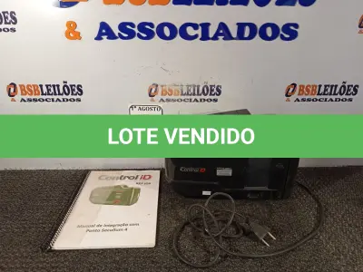 LOTE 252 - 01 RELÓGIO DE PONTO CONTROL ID. (NO ESTADO) ATENÇÃO! FAZER A VISITAÇÃO ANTES DE ARREMATAR, NÃO SABEMOS SE FUNCIONA. LEILÃO NÃO TEM GARANTIA E NEM DEVOLUÇÃO, SUJEITO A POSSÍVEIS AVARIAS VISÍVEIS/OCULTAS E/OU AUSÊNCIA DE COMPONENTES.