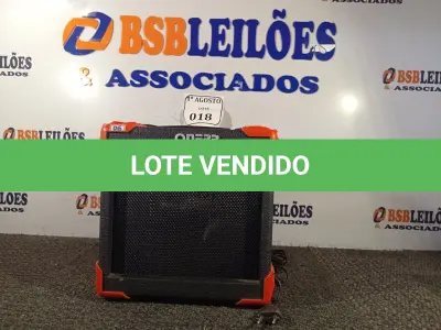 LOTE 018 - 01 CAIXA DE SOM ONERR. (NO ESTADO) ATENÇÃO! FAZER A VISITAÇÃO ANTES DE ARREMATAR, NÃO SABEMOS SE FUNCIONA. LEILÃO NÃO TEM GARANTIA E NEM DEVOLUÇÃO, SUJEITO A POSSÍVEIS AVARIAS VISÍVEIS/OCULTAS E/OU AUSÊNCIA DE COMPONENTES.